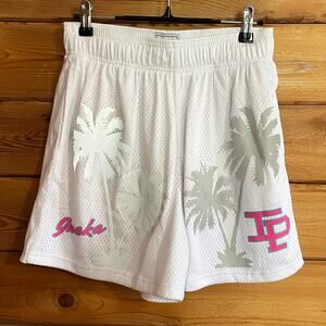 Inaka Power White Pink Basketball Shorts Medium